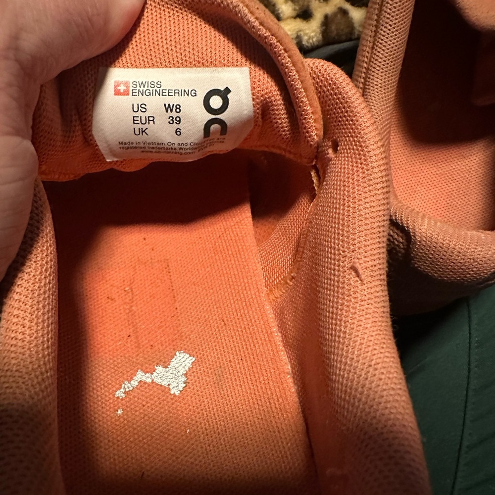 On Running Coral Sneakers